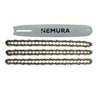 Pour Echo CS3000 - Guide 33cm + 3 Chaînes de tronçonneuse - 47 Entraineurs - Pas 3/8LP - Jauge 0.50 (1.3mm)