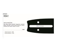 Guide Chaîne Tronçonneuse 188VXLGK041 Guide: 45 cm Pas: .325"Jauge: 1.5 Maillons: 72 VersaCut™