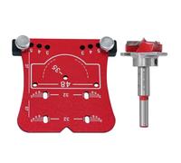 Guide de trou de charnière d'armoire, ensemble de guides de forage pour trous de charnière, gabarit de charnière de porte de 35 mm, perforatrice pour menuiserie avec foret, plaque