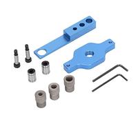 Guide de trous de forage 11pcs Jig en aluminium en aluminium Dowel Dowel Ferment Locator Tool pour le travail du bois