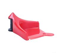 Guide de tuyau de cale de pneu pour lavage de voiture avec design anti-pincement, outil de tube d'eau en plastique pour éviter les bourrages de tuyau et de cordon autour des pneus de véhicule (rouge)