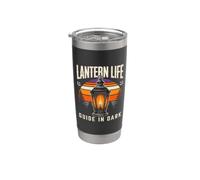 Guide de vie des lanternes dans une aventure de camping dans le noir Gobelet isotherme en acier inoxydable double paroi