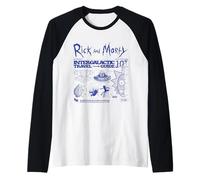 Guide de Voyage intergalactique Rick and Morty Merch Manche Raglan