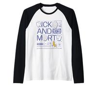 Guide de Voyage Rick and Morty Merch Dimension C-137 Manche Raglan