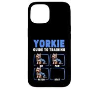 Guide d'entraînement Amusant Yorkshire pour Les Amoureux des Chiens Coque pour iPhone 15