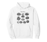 Guide des Champs Succulents Vintage Amateur de Plantes botaniques Sweat à Capuche