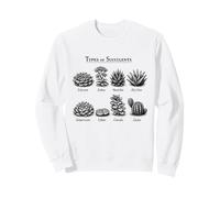 Guide des Champs Succulents Vintage Amateur de Plantes botaniques Sweatshirt