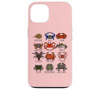 Guide des espèces de crabes pour les biologistes marins océaniques et marins Coque pour iPhone 13