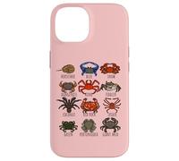 Guide des espèces de crabes pour les biologistes marins océaniques et marins Coque pour iPhone 14