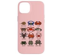 Guide des espèces de crabes pour les biologistes marins océaniques et marins Coque pour iPhone 14 Plus