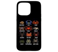 Guide des espèces de crabes pour les biologistes marins océaniques et marins Coque pour iPhone 15 Pro Max