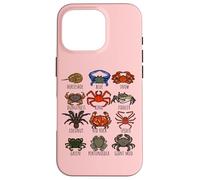 Guide des espèces de crabes pour les biologistes marins océaniques et marins Coque pour iPhone 16 Pro