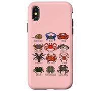 Guide des espèces de crabes pour les biologistes marins océaniques et marins Coque pour iPhone X/XS