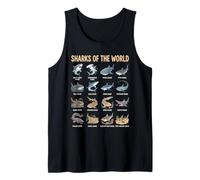 Guide des espèces de Requins Tableau éducatif d'apprentissage de la Vie Aquatique Débardeur