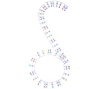 Guide Des Notes De Piano, Étiquettes Amovibles de Notes de Piano Autocollant en Silicone 88 Touches pas Besoin D'autocollants Étiquette de Guide Réutilisables pour Les Débutants et à Apprendre