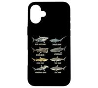 Guide des Requins Requin-Marteau Requin-Renard Océan Coque pour iPhone 16 Plus