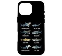 Guide des Requins Requin-Marteau Requin-Renard Océan Coque pour iPhone 16 Pro Max