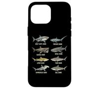 Guide des Requins Requin-Marteau Requin-Renard Océan Coque pour iPhone 16 Pro Max