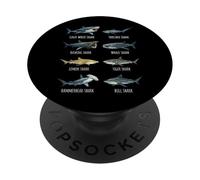 Guide des Requins Requin-Marteau Requin-Renard Océan PopSockets PopGrip Adhésif