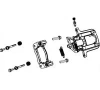 Guide d'étrier de frein 2074-CARR-KIT FEBEST pour DODGE CHRYSLER FIAT