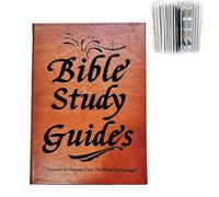 Guide d'étude biblique de 66 pages, journal de dévotion quotidienne, carnets religieux basés sur la foi, un plan d'étude biblique d'un an pour les femmes, citations quotidiennes des écritures