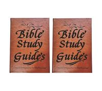 Guide d'étude biblique pour femme - Journal de dévotion quotidien de 66 pages avec marque-page, carnet d'étude des écritures et de réflexion de prière, cadeau chrétien (lot de 2)