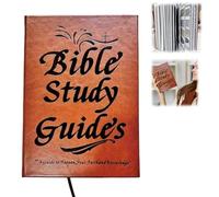 Guide d'étude de la Bible de 66 pages, journal de dévotion quotidien, guide de résumé du livre biblique, journal de gratitude pour femmes/hommes, prière J/ournal, cadeaux religieux pour W/présent, 52