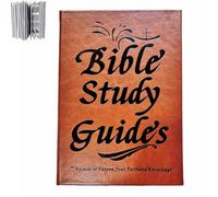Guide d'étude de la Bible de 66 pages, journal de dévotion quotidienne, plan d'étude biblique d'un an pour femme, couverture en cuir synthétique A5, carnet de citations quotidiennes sur la foi, pour