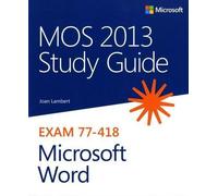 Guide d'étude MOS 2013 pour Microsoft Word