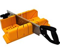 Guide d'onglet Stanley, PVC 1-20-600 avec scie, denture 12 TPI, arrêt de la scie intégré, angle réglable 90 / 45 / 22,5 degrés