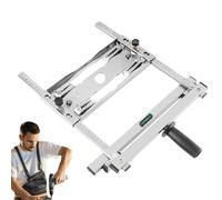 Guide du bord de la machine à découper, guide de scie circulaire réglable de 12,6 pouces avec niveau, accessoires de scie circulaire en acier inoxydable, positionneur de guide de bord de la machine à