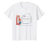 Guide du Jeune Ours de Paddington sur Les Enfants du Tower Bridge de Londres T-Shirt, Enfant, Blanc, 2 Ans