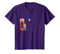 Guide du Jeune Ours de Paddington sur Les Enfants du Tower Bridge de Londres T-Shirt, Enfant, Violet, 6 Ans