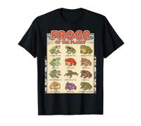 Guide éducatif des Amphibiens Grenouilles de la planète T-Shirt