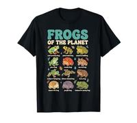 Guide éducatif des Amphibiens Grenouilles de la planète T-Shirt