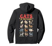 Guide éducatif des Races de Chats Illustration Vêtements Sweat à Capuche