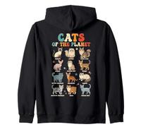 Guide éducatif des Races de Chats Illustration Vêtements Sweat à Capuche