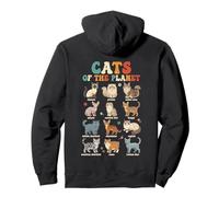 Guide éducatif des Races de Chats Illustration Vêtements Sweat à Capuche