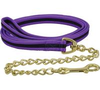 Guide en tissu doux Hy avec chaîne BZ445 (taille unique) (Violet/Noir)