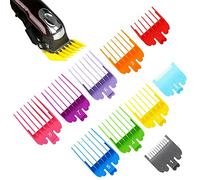 Guide Ensemble Peigne, 10 Pièces Peignes de Tondeuse à Cheveux Coloré Peigne de Guide de Tondeuse à Cheveux Guides de Coupe, Ensemble de Protection de Remplacement Compatible avec Tondeuses Wahl