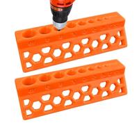 Guide Et Gabarit De Perçage Trous Droits | Kit 2 Outils Robustes Pour Tuyauteur - Guide de perçage manuel et outils de tuyauteur - pour travail du bois fabrication plomberie atelier chantier