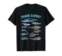 Guide Expert Shark avec 12 espèces de Baleines à Marteau T-Shirt