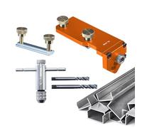 Guide fileté en aluminium | Gabarit de perçage | Positionnement précis Fraise à tarauder Rails d'aide pour le montage, le câblage, le travail du bois, le travail du métal
