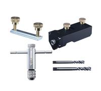 Guide fileté en aluminium - Gabarit de perçage - Positionnement précis - Fraise - Perçage fileté - Rails d'aide pour le montage, le câblage, le travail du bois, le traitement des métaux