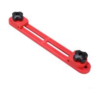 Guide flexible avec circulaire de coupe pour scie à verrouillage bidirectionnel 46 pinces coupe-poussière en plastique ABS base de positionnement (rouge)