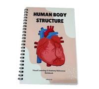 Guide illustré de la structure du corps humain avec sections ciblées sur les muscles, les os et les organes pour les apprenants Cahier d'exercices d'anatomie humaine