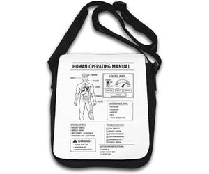 Guide illustré des fonctions du corps humain Sac à bandoulière Blanc