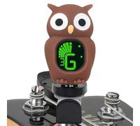 Guide la voix de guitare, accordeur pour guitare électrique | Crip-on Tuning Guitare chromatique Owl-tamper, manipulation de la guitare avec écran LCD pour guitare, basse,