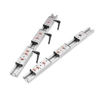 Guide linéaire 28 mm SGR10, glissière à rouleaux, 1 jeu : 1 bloc SGB10 et 1 guide SGR10, travail du bois(SGB10-3 LOCK,800mm)