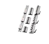 Guide linéaire à deux axes intégré SGR10 + 5 roues + 3 roues plus curseur SGB verrouillable for table coulissante à bois(Gray,1250mm)